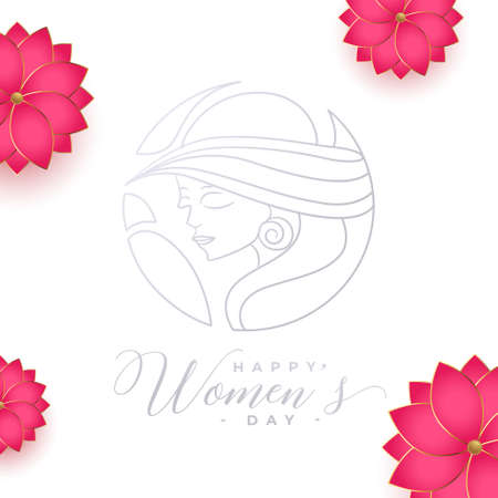 nice womens day social media wishes card designのイラスト素材