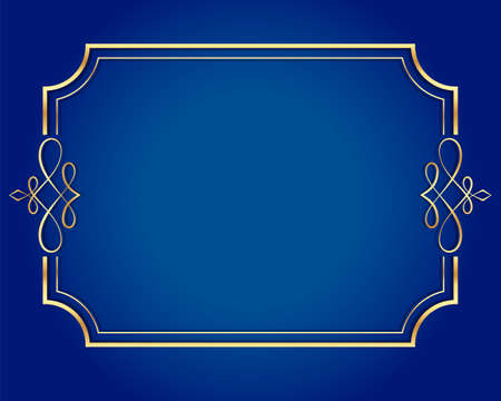 ornamental calligraphic luxury frame templateのイラスト素材