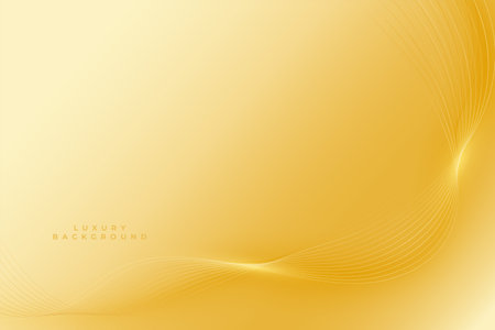 golden yellow background with wavy linesのイラスト素材
