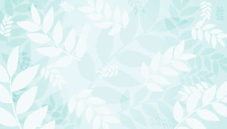 nature leaves pattern background designのイラスト素材