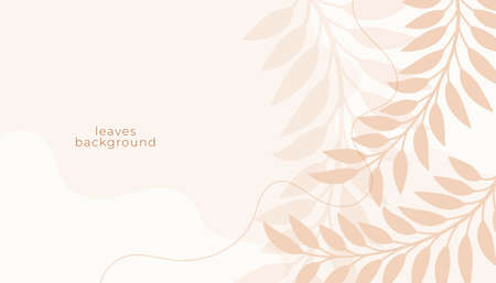 background with decorative leaves designのイラスト素材