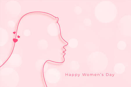 line style womens day elegant greeting designのイラスト素材