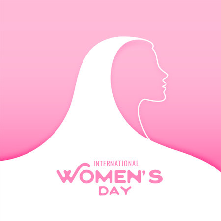 happy womens day wishes card designのイラスト素材