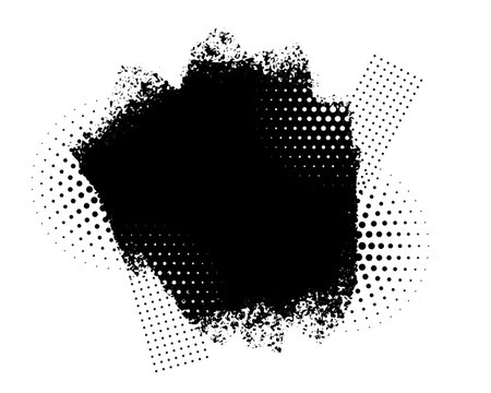 abstract black halftone grunge on white backgroundのイラスト素材