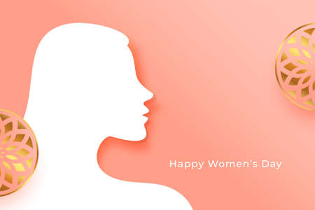 international womens day greeting with decorative elementsのイラスト素材