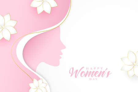 elegant womens day event wishes card designのイラスト素材