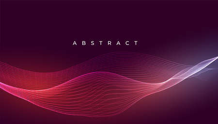 abstract wave background with light effect