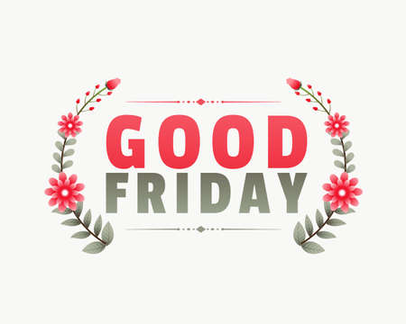 good friday background with flowers designのイラスト素材
