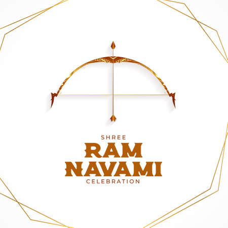 elegant ram navami festival greeting designのイラスト素材