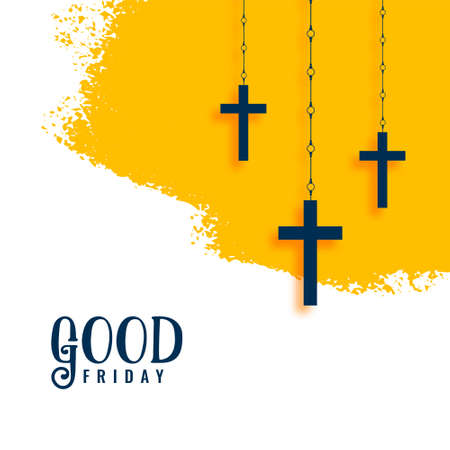 good friday holy week hanging crosses backgroundのイラスト素材