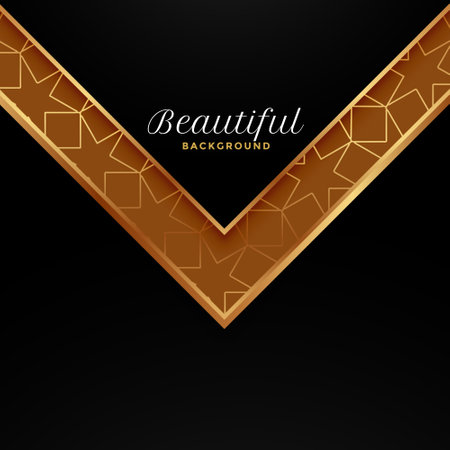 golden and black geometric background designのイラスト素材
