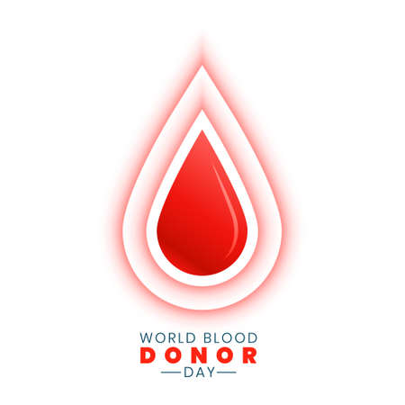 world blood donor day poster designのイラスト素材
