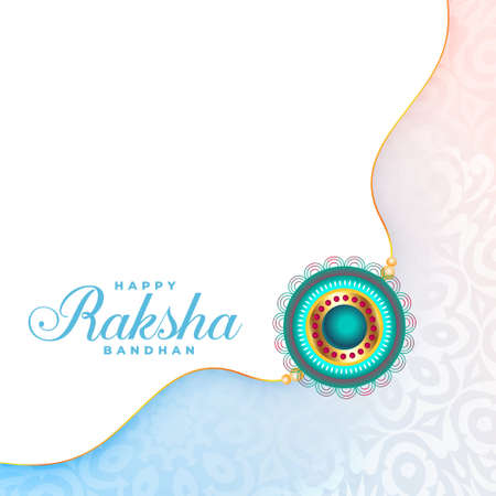decorative raksha bandhan festival background with rakhi designのイラスト素材