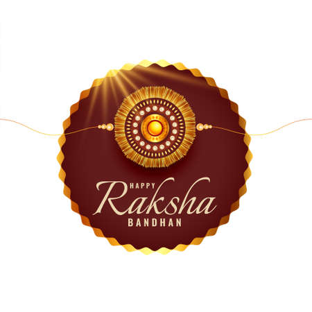 stylish raksha bandhan festival background with rakhi designのイラスト素材