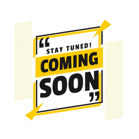 stay tuned coming soon modern announcement backgroundのイラスト素材