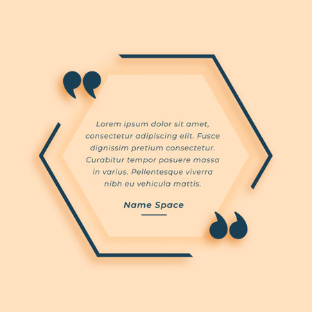abstract quote frame templates for remark or content text vectorのイラスト素材