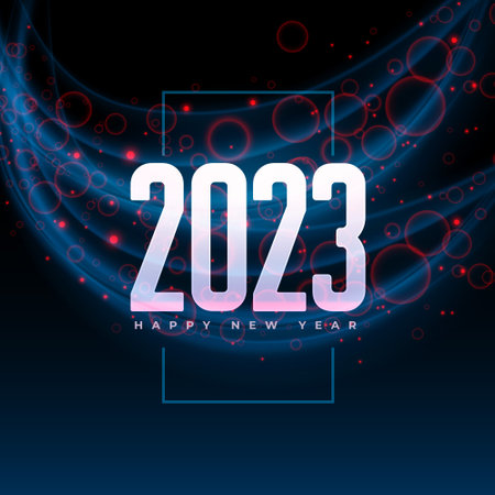 stylish new year 2023 wishes card vectorのイラスト素材