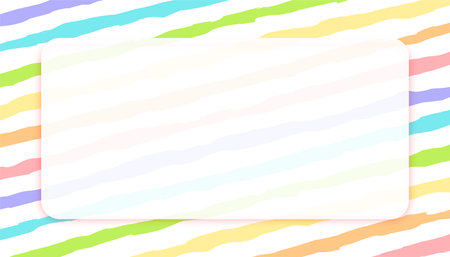 pastel color stripe background with text space vectorのイラスト素材
