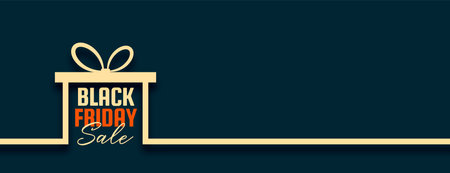 nice black friday sale poster with gift box vector designのイラスト素材