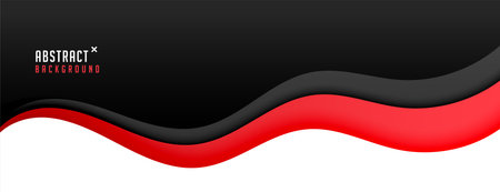 dark red black abstract background in wavy style vectorのイラスト素材
