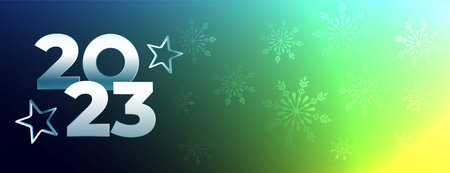 happy new year 2023 holiday banner with text space vectorのイラスト素材
