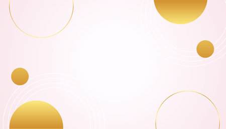 luxury spring pale color background with geometric shapes vectorのイラスト素材