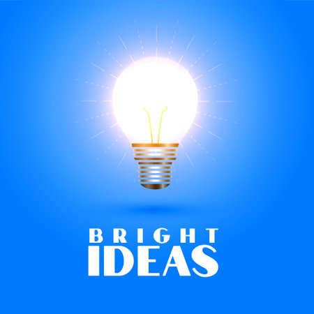 glowing light bulb represent technology idea concept vectorのイラスト素材