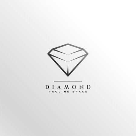 modern diamond gem logotype design templateのイラスト素材