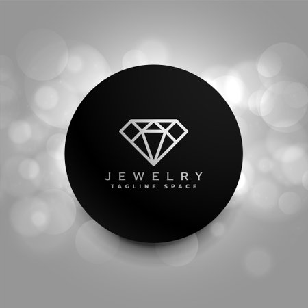 elegant jewelry diamond logo icon design templateのイラスト素材