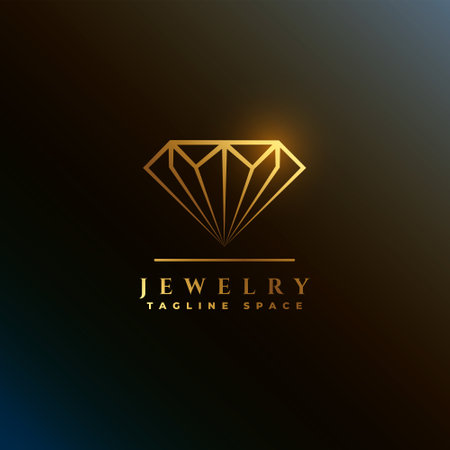 shiny jewelry diamond logo concept vector designのイラスト素材