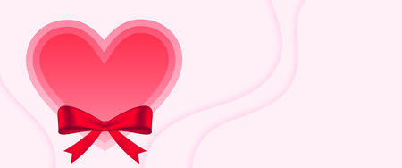 valentines day relationship and love banner with text space vectorのイラスト素材