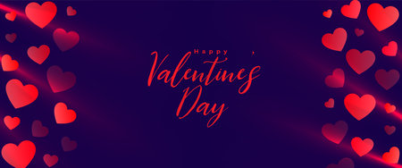 valentines day lovely banner for sending messages to your lover vector