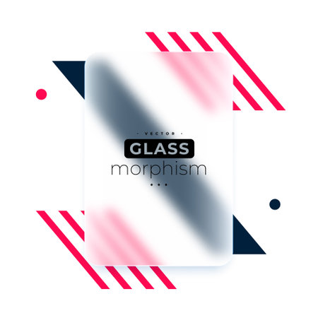 trendy glassmorphism background with abstract gradient design vectorのイラスト素材