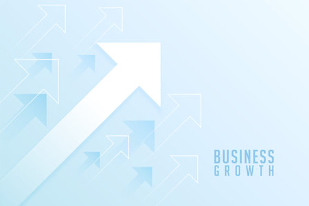 financial market growth arrow showing rise up economy vectorのイラスト素材