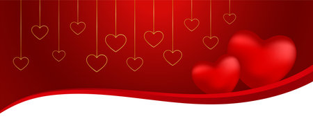 happy valentines day banner for romantic social media posts vectorのイラスト素材