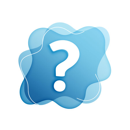 a question mark modern background in clearing doubts concept vectorのイラスト素材
