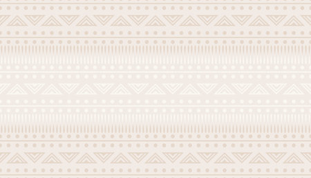 ethnic line pattern background with artistic borders design vectorのイラスト素材