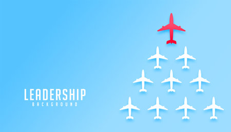 red airplane inspiration background with positive leadership power vectorのイラスト素材