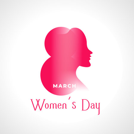 happy women's day event card for your greetings and wishes vectorのイラスト素材