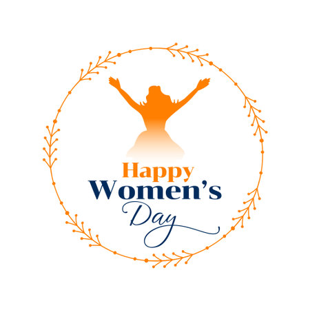 happy women's day celebration background for female inspiration vectorのイラスト素材