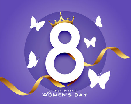 march 8th international women's day decorative background design vectorのイラスト素材