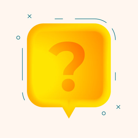 question mark sign on chat bubble for speech and discussion vectorのイラスト素材