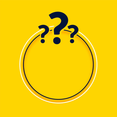 question mark perfect sign for queries and ideas with text space vectorのイラスト素材