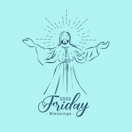 holy resurrection good friday background for a spiritual touch vectorのイラスト素材