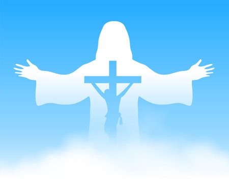 good friday religious backgrounds for jesus worship and prayer vectorのイラスト素材