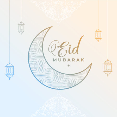 traditional eid mubarak background for your social media posts vectorのイラスト素材