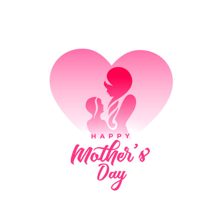 happy mothers day greeting card for special women of life vectorのイラスト素材