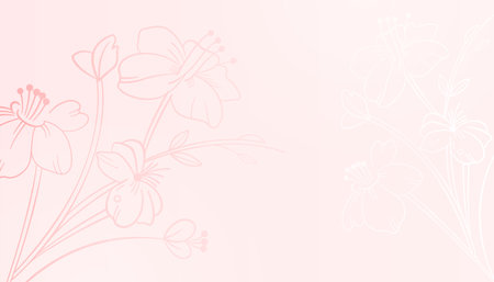 spring time pink background with blooming flower design vectorのイラスト素材