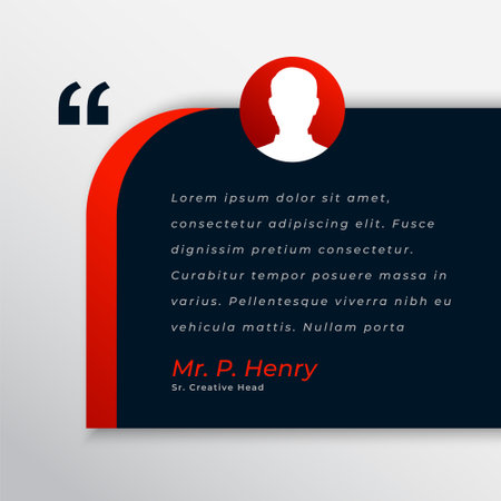 innovative quotation template for social media post vectorのイラスト素材