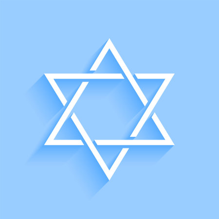 elegant david star jewish religious background for eternal peace vectorのイラスト素材